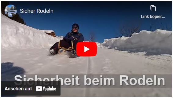 Sicherheit beim Rodeln auf YouTube